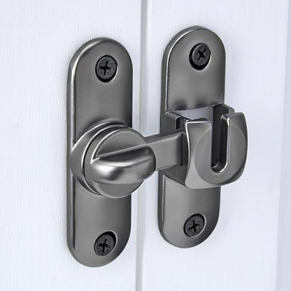 Grey 90/180 Degree Barn Door Latches,Flip Gate Lock - color: Gray