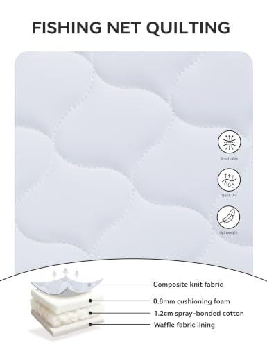 Harrison Howard English Saddle Pad for Horses, Cushioned Breathable Riding Pad, High Wither Contoured All Purpose - color: White