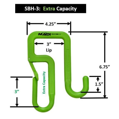 Madi SBH-3 Bucket Hook (3 inch - Extra Capacity)
