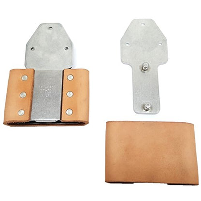 3" Leather Wrapped Genuine Blevins Buckles Set Vertical Post Western Saddle