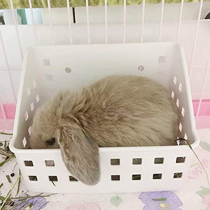 Tfwadmx Rabbit Hay Feeder Hay Rack Manager Holder Plastic Food Bowl Use for Grass Ideal for Bunny Guinea Pig