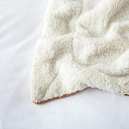 IR Imperial Rooms 9 Pack Bulk Queen Sherpa Blankets 90x90 Camel - color: Camel, size: Full/Queen (Pack of 9)