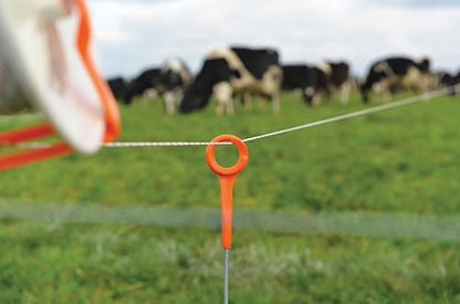 Gallagher 34" Ring-Top Fence Post for Electric Fencing and Boundary Marking | 50 Pack | Lightweight, Easy Installation, and Ideal for Rotational Grazing, Temporary Fencing, and Boundary Marking