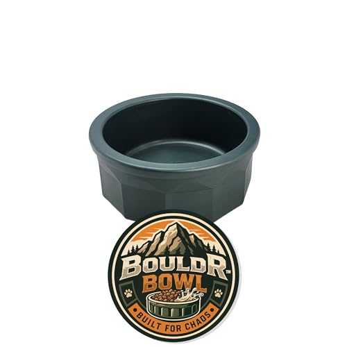 Pet Crock Bowl – Thick Durable Plastic Non-Tip Food & Water Dish for Small Dogs, Cats, Birds, Lizards & Other Small Animals – Indoor/Outdoor – Chew Resistant, Easy Clean (Green, 1 Cup (8oz)) - color: Green, size: 1 Cup (8oz)