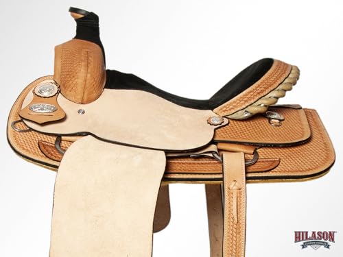 HILASON Tan Western Saddle Hand Tooled Leather Roping
