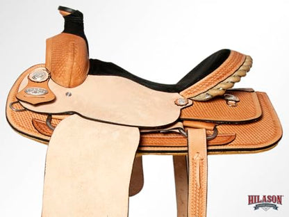 HILASON Tan Western Saddle Hand Tooled Leather Roping