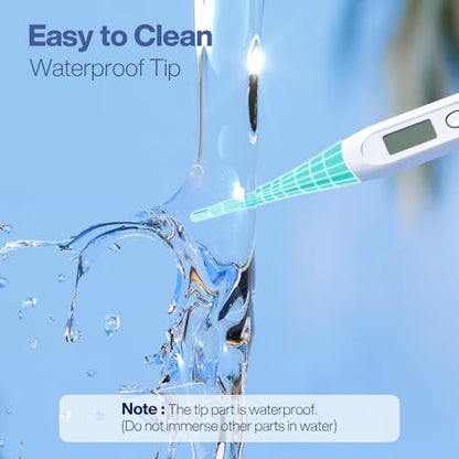Boncare 10 Seconds Oral Thermometer for Adults and Kids, Blue Green - color: Blue Green