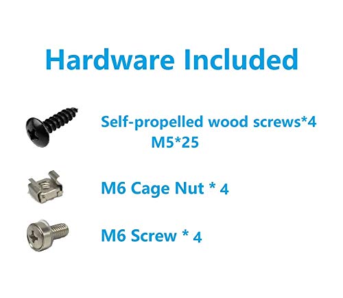 2U Steel Vertical Wall Mountable Server Rack Mount Bracket