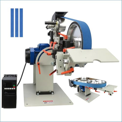 Belt Sander, 1500W Power with 2.2KW VFD, 72x2 inch Belt SizeKnife Sharpener, with 3 Grinding Moulds & 3PCS zirconia corundum sand beltsSanding Belts Compatible with 72"- 82 * 2" Belts
