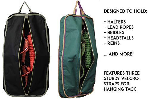 Derby Originals Padded 3 Layered Halter Bridle Carry Bags For Horse Tack- Keeps Tack Clean & Dry - color: Navy