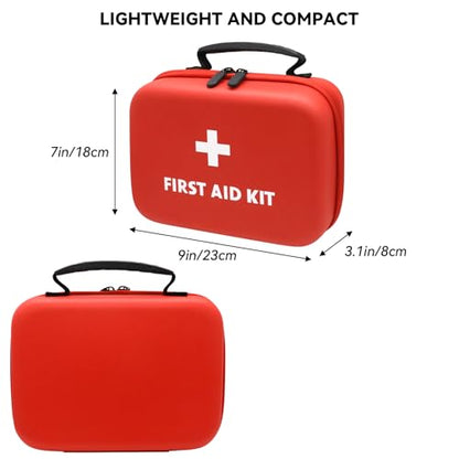 Faylapa Travel First Aid Pouch, Empty First Aid Bag, 9x7x3 inches Portable Outdoor First Aid Medical Storage Organizer Bag for Travel, Boat, Office, Sports, Hiking, Outdoor(Bag Only)