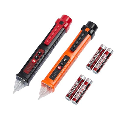 2 Pack Non-Contact Voltage Detector, Voltage Tester Electrical Tester
