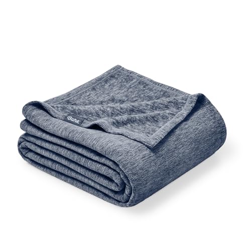 Bare Home Polar Fleece Blanket (Throw, Heather Dark Blue) - color: 02 - Heathered Dark Blue, size: Throw