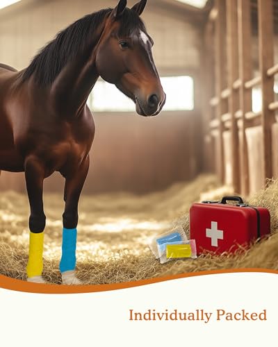 Self-Adhesive Vet Bandage Wrap, First Aid for Dogs & Horses