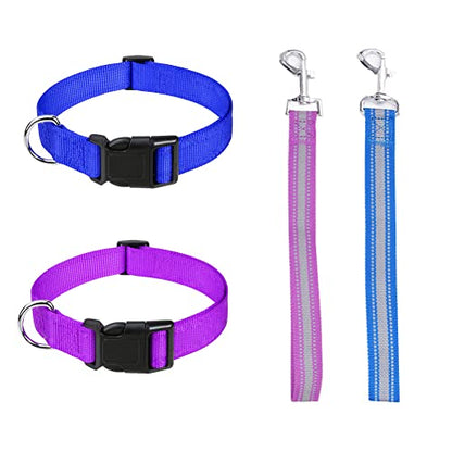 Goat Lead and Goat Collars Set Small Farm Animal Goat Sheep (Blue) - color: Blue