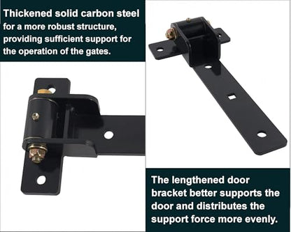 13" Heavy Duty Gate Hinges,900 Lbs Capacity,180° or 90° Smooth Open
