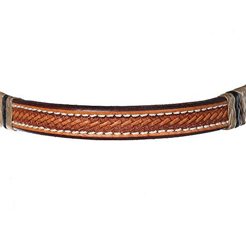 NRS Rawhide Browband Headstall with Quick Change Bit Ends