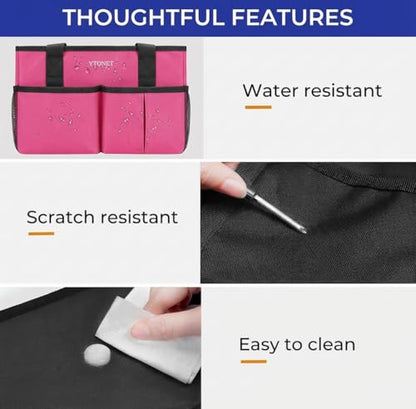 Ytonet Portable Cleaning Caddy with Handle, Water Resistant Cleaning Bag