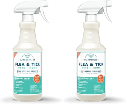 Wondercide Cedar Flea & Tick Spray for Pets Plus Home with Natural Essential Oils 16 fl. oz. (Pack of 2) - color: Cedarwood, size: 16 OZ (Pack of 2)