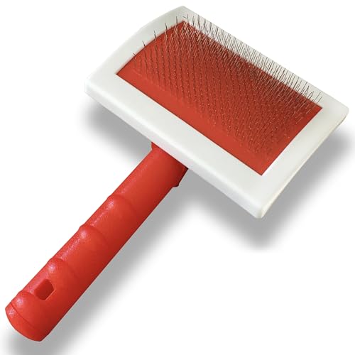 JUSPRO Sheepskin Rug Brush (Red, Large) - size: Large