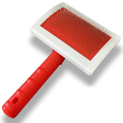 JUSPRO Sheepskin Rug Brush (Red, Large) - size: Large