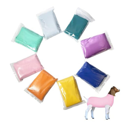 Spandex Goat Tube for Show Goats - Show Livestock Supplies: Goat Covers & Blankets (Pink, Medium) - color: pink, size: Medium