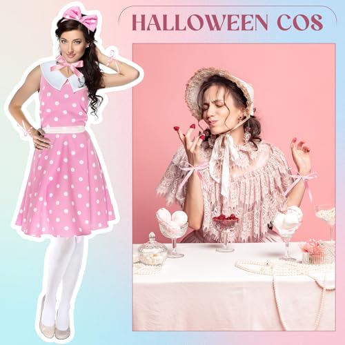 Jiuguva Halloween Costume Accessory Plastic Prop Staff Cane Women's Halloween Shepherd's Crook Costume Set - color: White