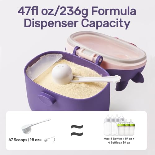 NCVI Manual Breast Pump and Baby Formula Dispenser On The Go