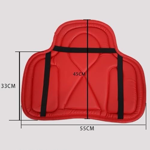 Saddle Tush Cushion Western Long Saddle Pad Horse Riding Seat Saddle Cushion Pad - color: RED