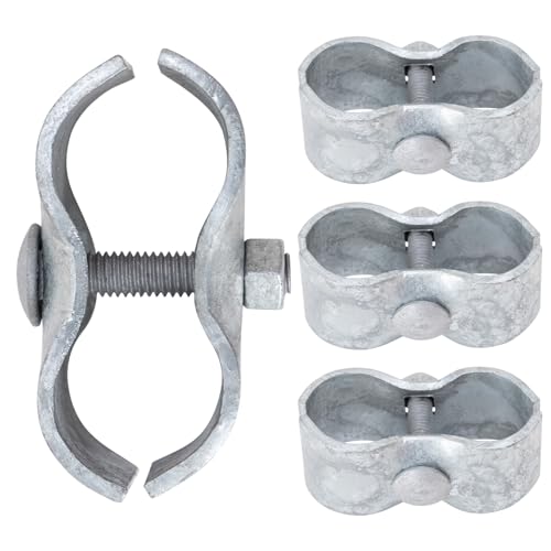 VIVIDA Dog Kennel Clamps 1-5/8", Chain Link Fence Panel Clamps, 4-Pack - size: 1-5/8" (4 PCS)