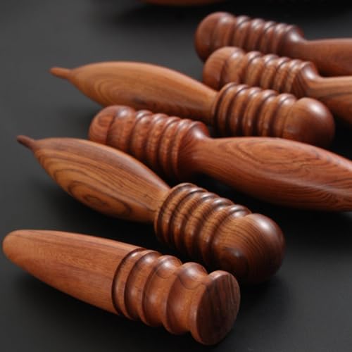 1pc Wood Leather Burnishing Tool, Leather Edge Burnisher Tool, Burnishing Leather Craft Accessories for Leather Working (Style B) - color: Style B