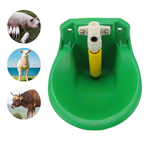 banapoy Automatic Livestock Water Bowl, 1L Capacity Plastic Sheep Drinking Bowl Goat Water Dispenser, Adjustable Water Volume, Farm Feeding Water Bowl for Cow Dog Horse, banapoyd82s5hnxk0