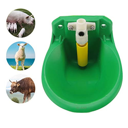 banapoy Automatic Livestock Water Bowl, 1L Capacity Plastic Sheep Drinking Bowl Goat Water Dispenser, Adjustable Water Volume, Farm Feeding Water Bowl for Cow Dog Horse, banapoyd82s5hnxk0