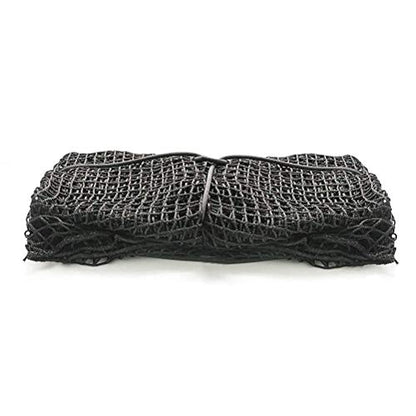 Aoneky Knotless Hay Net for Horses, Large Slow Feed Hay Bag 47 Inches, Fits 36x18x18 Square Bales, 1.5 Inch Opening, Durable Nylon Haynet Reduces Waste, Colic, Boredom, for Horses, Goats, Sheep, Pony - size: 1.5 inch