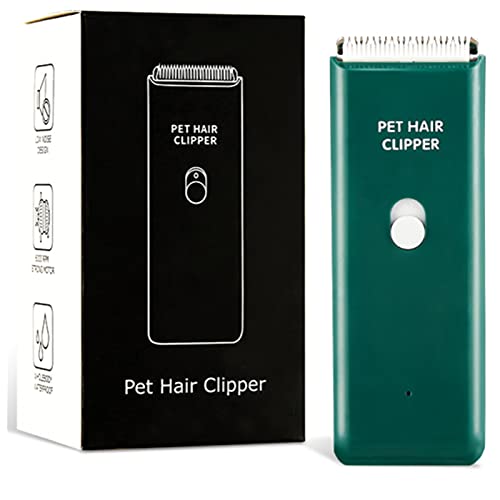 Dog Cat Home Hair Waterproof Clipper Portable Pet Shaver - color: Green