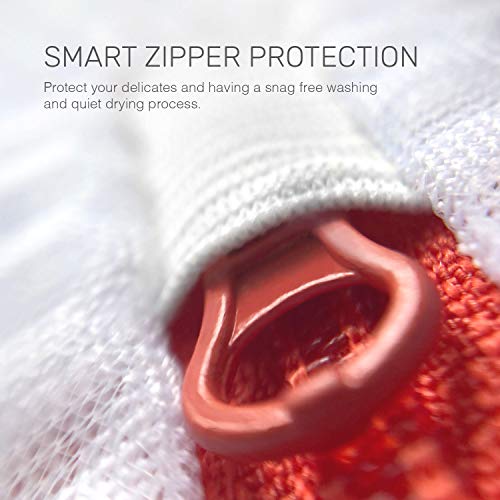 Mesh Laundry Bags for Delicates – 3 Medium Durable Net with Anti Rust Zipper, Hanging Loop-Garment Safe Wash Bags and Organizer for Washing Machine, Lingerie, Socks, Bra, Underwear, Baby Items, Travel - size: Medium