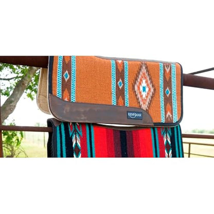 Reinsman APEX Ranahan Tacky Too Soft Breathable Non-Slip Shock-Absorbing Fleece-Lined Moisture-Wicking Contoured Back Protection Horse Riding Saddle Pad - color: Brown