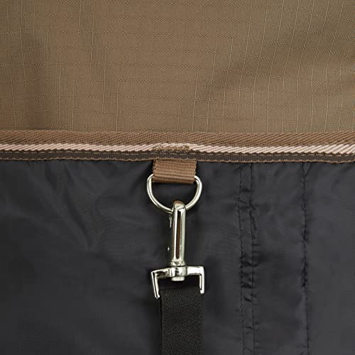 Horze Glasgow Heavy Weight Waterproof Winter Turnout Horse Blanket (350g Fill) - Cocoa Mocha - 72 in