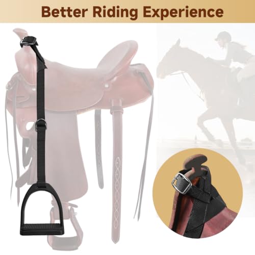 Kids Western Stirrups with Adjustable Nylon Straps