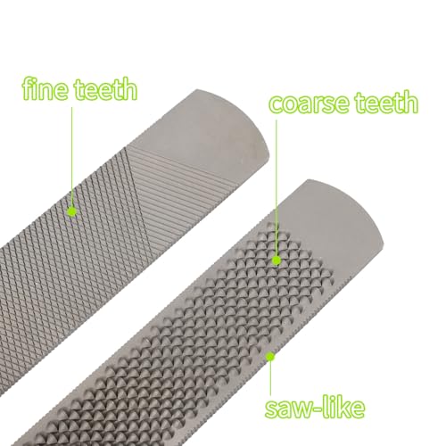 Hoof Rasp for Horse, 14in/33.5cm Steel Goats Sheep Hoof Rasp Double-Sided Rough or Fine Teeth Design Trimmers Farrier Tool Supplies for Horse Donkey Cow Goat Hooves Trimming Smoothing and Grooming