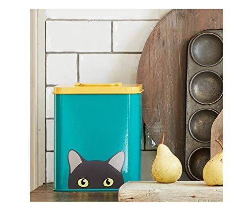 Burgon & Ball Creaturewares Doris Cat GCR/CAT Tin Pet Food Storage, 16.5 cm x 11 cm x 20 cm Size - style: Doris Cat