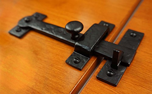 Iron Valley - 7.5" Gate Drop Bar w/Knob (Lever Latch) - Solid Cast Iron