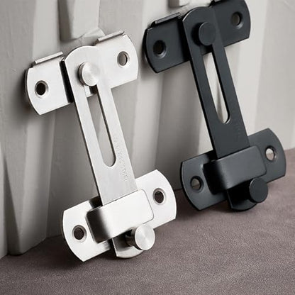 2 Set 4" Gate Latches Safety Door Lock for Barn Door, Stainless Steel Farm Flip Gate Latch,Silver - size: Silver - 4"