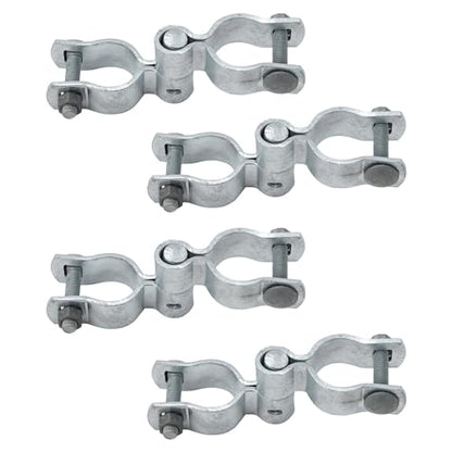 VIVIDA 1-5/8" Chain Link Gate Hinge Kit, Fence Pipe Gate Hinge, 4 Set - color: Silver (4 Set), size: 1-5/8