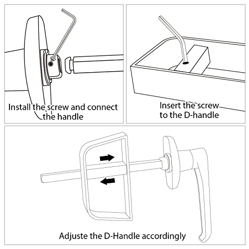 shed Door Latch shed Door Handle with 5-1/2" Stem,shed Door Lock Matching Set Includes 5 Keys forPlayhouses, shed Latch Chicken Coops,Camper, RV, Garage Door(Black) - size: 5.5inch L