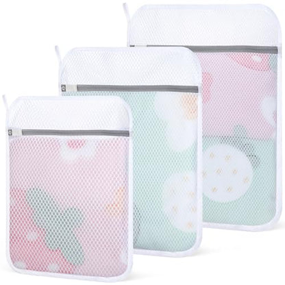 3-Pack Durable Honeycomb Mesh Laundry Bags for Delicates, M + L + XL - color: 120gsm Honeycomb Mesh, size: S+M+L