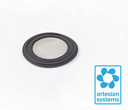 3" Tri Clamp BUNA-N Screen Filter, Ferrule Gasket 316L 625 Mesh/20Uf Micron Screen Stainless Steel Pharmaceutical Grade Filter Mesh. BUNA-N With Mesh Material! & FDA Certification (3") - size: 3 Inch