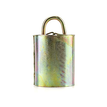 QWORK Cow Anti-Lost Bells, 2 Pack, Cattle Goat Horse Sheep Grazing Metal Bells, 4" Loud Bells