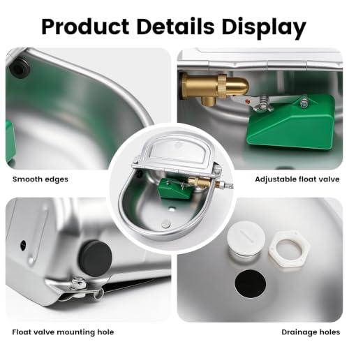 Automatic Dog Water Dispenser with Brass Float Valve