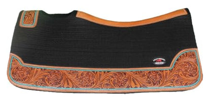 Horse 32"x30" Western Contoured Wool Felt Therapeutic Saddle Pad 39254